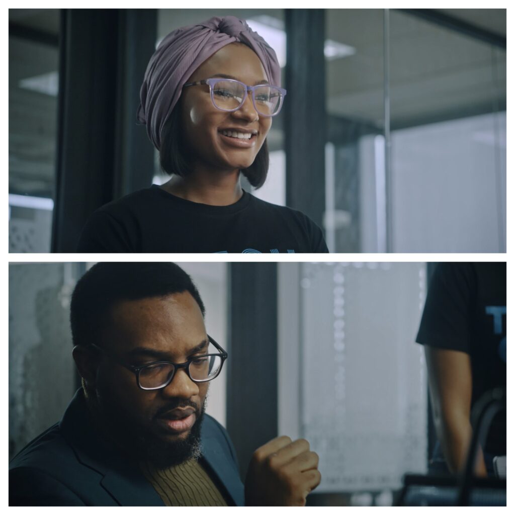 Temi Otedola and Ibrahim Suleiman in The Man for the Job [Image Credit: What Kept Me Up]